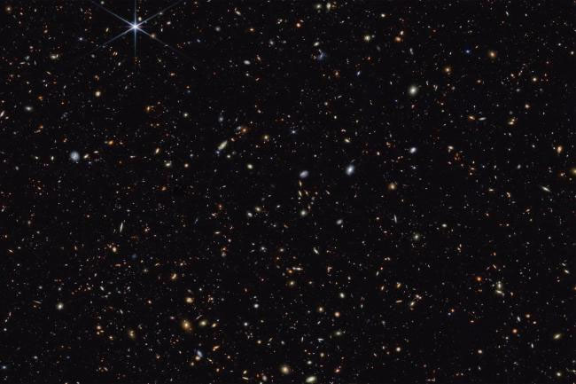 deep field image from the James Webb Space Telescope