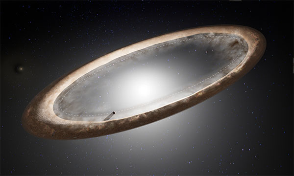 Fomalhaut is surrounded by an ancient debris disk of uneven brightness