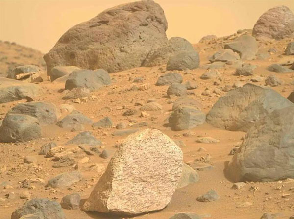 Rocks in the Bright Angel Formation on Mars