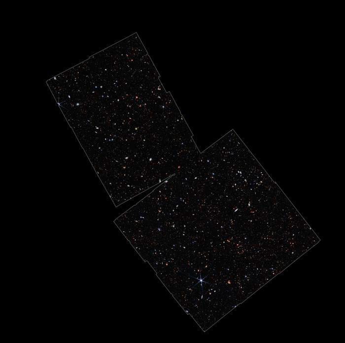 JADES area of space as seen by the JWST