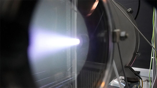 The ion beam shepherd method is based on momentum transfer via a plasma beam of high-energy particles.