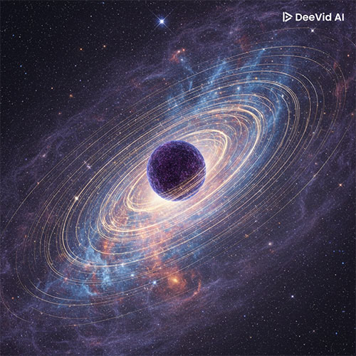 Artistic representation of the Milky Way, where the innermost stars move at near relativistic speeds
