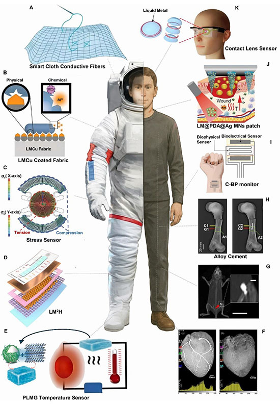 Liquid metal technologies for space life support
