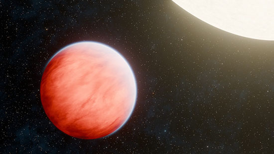artist's illustration of hot Jupiter CoRoT-2 b
