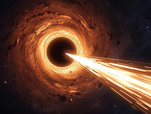 illustration of a black hole