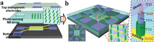 Design and fabrication of a nanorod digital image sensor