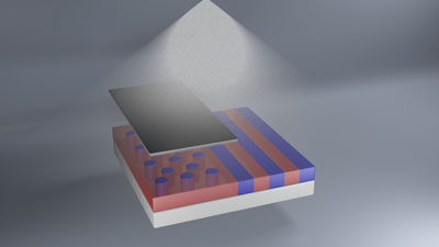 Fabrication of dual nanopattern by UV irradiation on a single substrate