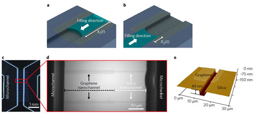 Hybrid nanochannel design for water transport measurement in single graphene nanochannels