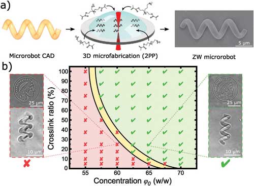3D microprinting of zwitterionic photoresists using two-photon polymerization
