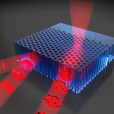 Light propagation inside a photonic crystal