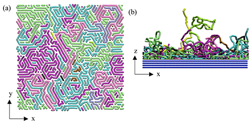 MD simulations of polymer chains
