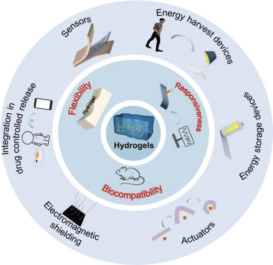 Main features of hydrogels and their applications in flexible electronics