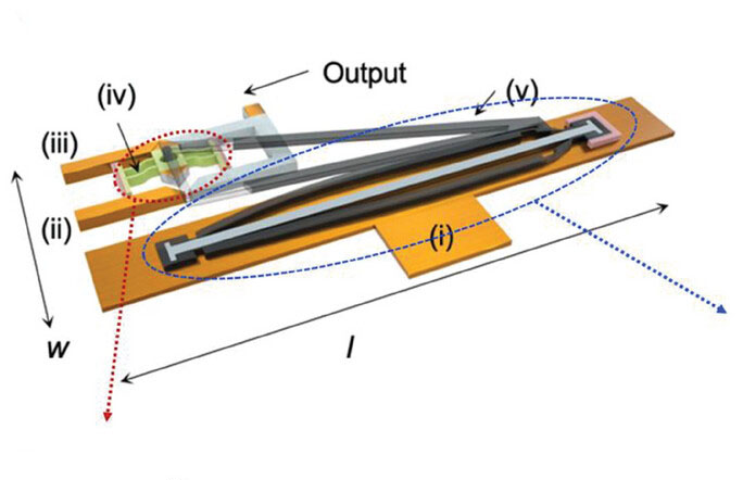 A Mechanical Transistor for Thermal Computing