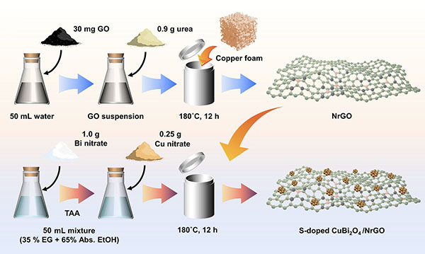 Schematic illustration of the synthesis method for SCB-8/NG