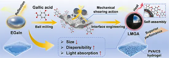 Fabrication and characterization of liquid metal gallic acid