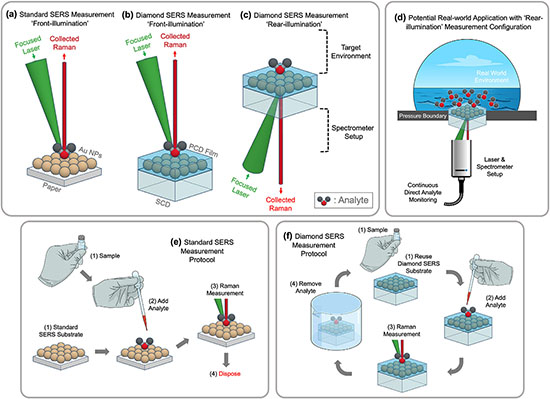 Illustration of SERS measurement protocols
