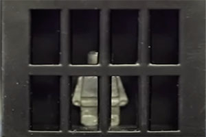 Person-shaped robot liquifies to escape jail