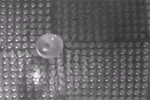 Patterned Bouncing and Directional Transportation of Water Droplets